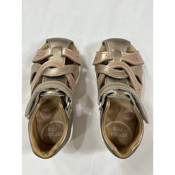 Stride Rite Toddler Girls Size 7 SRTech Xena Leather Sandals - Picture 2 of 7